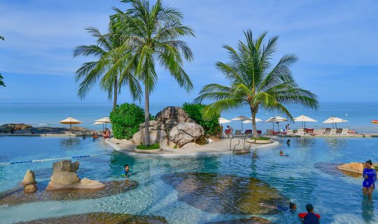 Cover ...Sheraton Samui Resort, a luxurious resort with stunning beaches a...